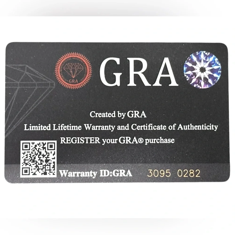 NWT Moissanite 1mm 0.2ct VVS1 925 Sterling Silver GRA Certified Earrings - Picture 3 of 9